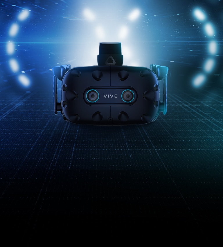 vive pro eye with blue background